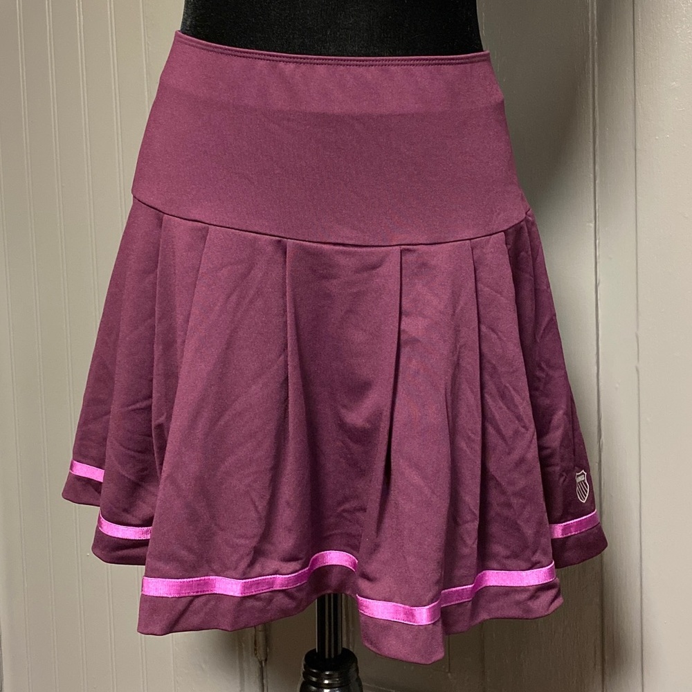K-Swiss Magenta Pleated Tennis Skort